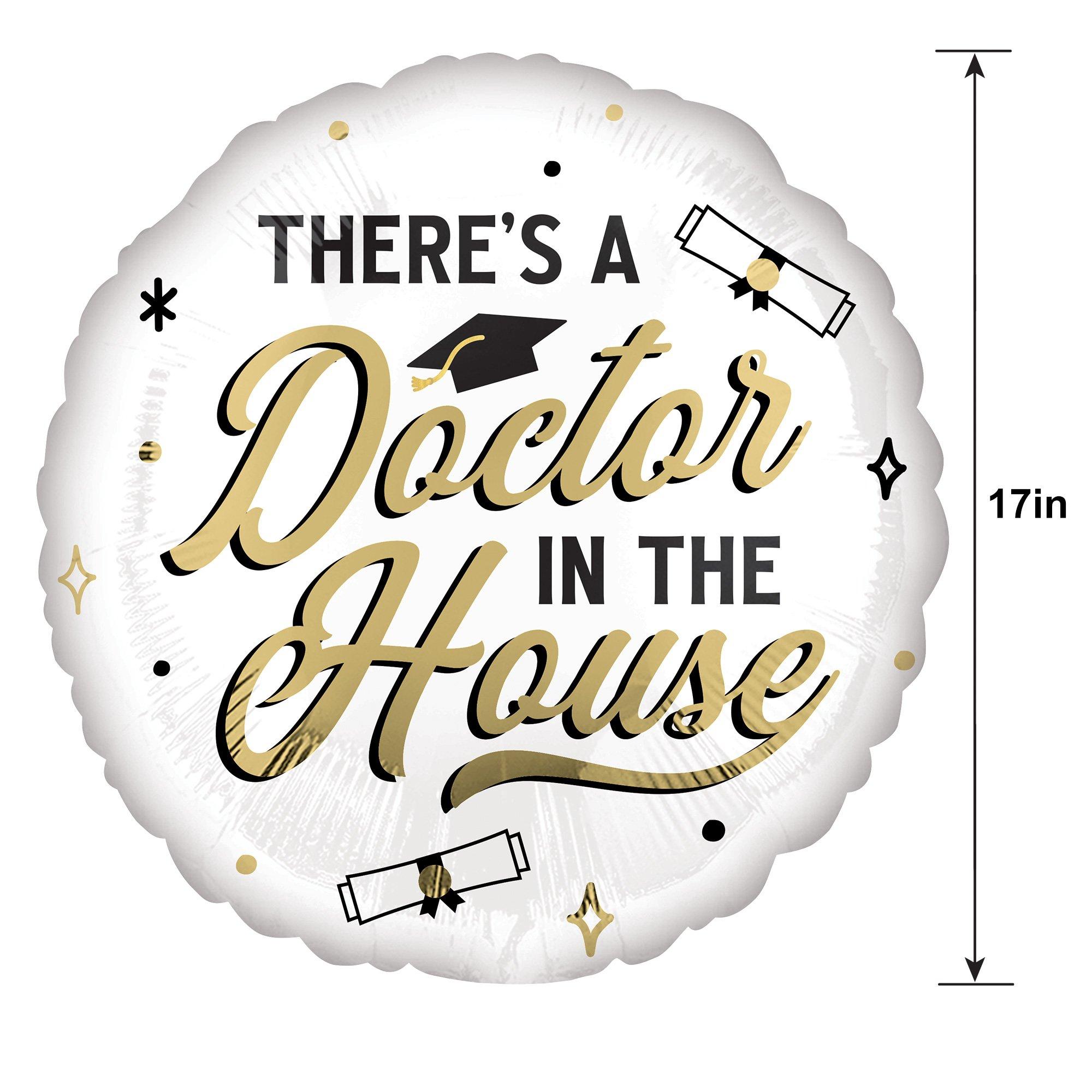 Doctor in the House Graduation Foil Balloon, 17in - Higher Learning