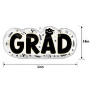 Sketched Impressions Grad Phrase Foil Balloon, 30in x 14in