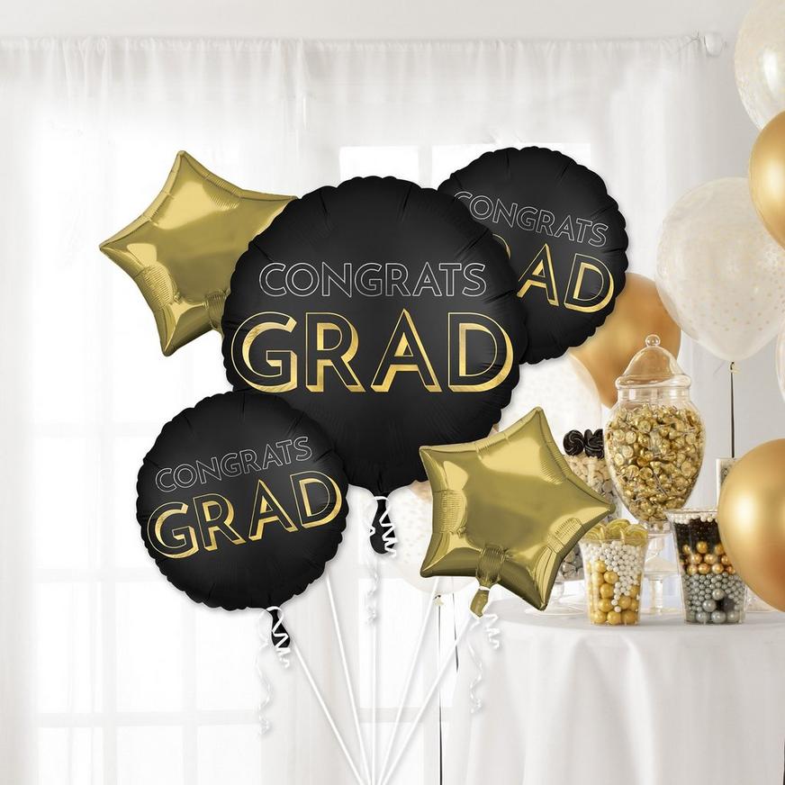 Celebrate the Grad Foil Balloon Bouquet, 5pc