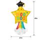 Woo Hoo Shooting Star Graduation Foil & Latex Balloon, 27in x 45in - Graduation Fun