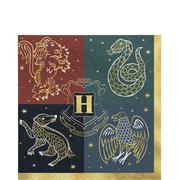 Metallic Hogwarts United Paper Lunch Napkins, 6.5in, 16ct - Harry Potter