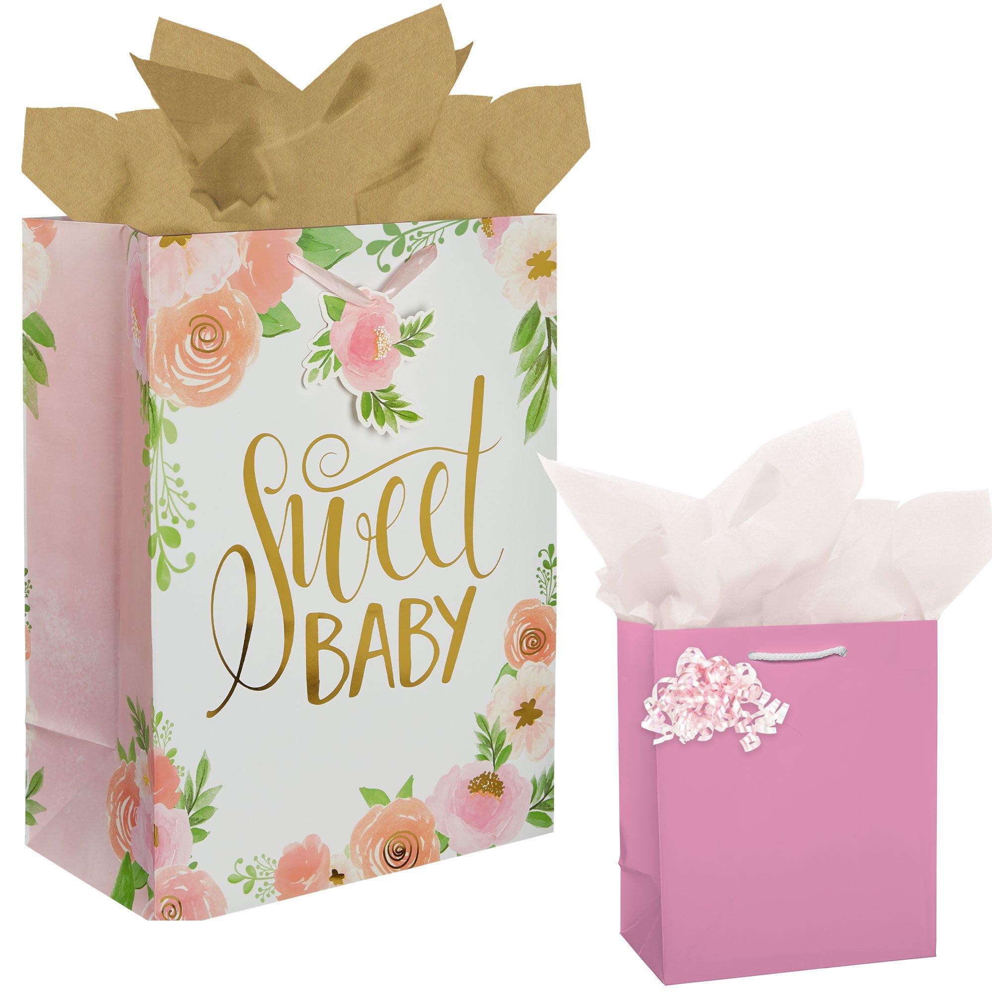 Baby shower gift bags hot sale girl