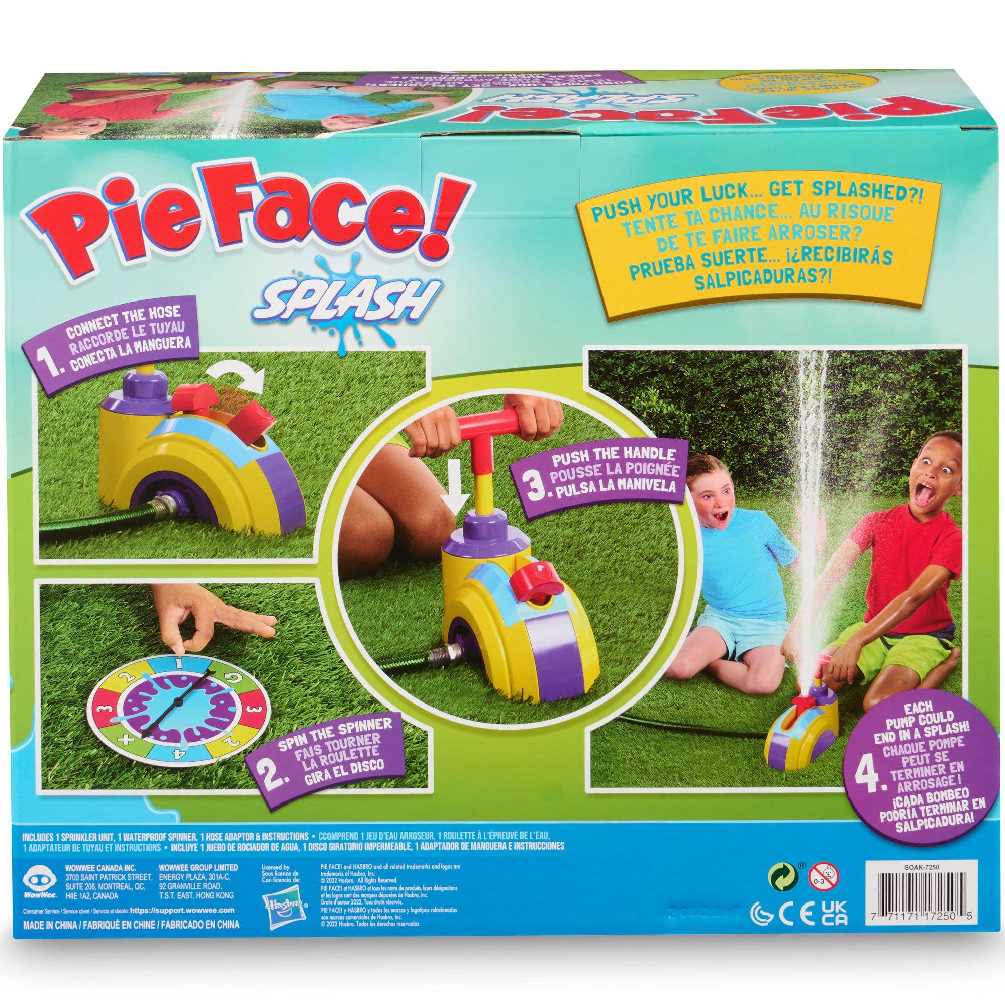 Pie Face Splash Plastic Water Game, 4pc