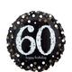 Sparkling 60 Birthday Balloon Bouquet, 7pc