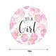 Pink Watercolor It's a Girl Baby Shower Foil Balloon, 18in