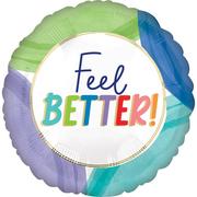 Cutout Collage Feel Better Foil Balloon, 28in