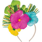 Summer Palm Leaves Plastic Headband, 8in x 10in