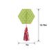 Modern Birthday Honeycomb Decorations with Tails, 3pc
