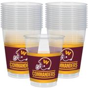 Washington Commanders Plastic Cups, 25ct