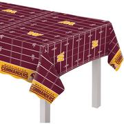 Washington Commanders Football Field Plastic Table Cover, 54in x 96in