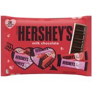 Hershey's Snack-Sized Valentine's Day Exchange Bars, 12.6oz, 28ct - Milk Chocolate