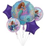 The Little Mermaid Foil Balloon Bouquet, 5pc - Movie 2023