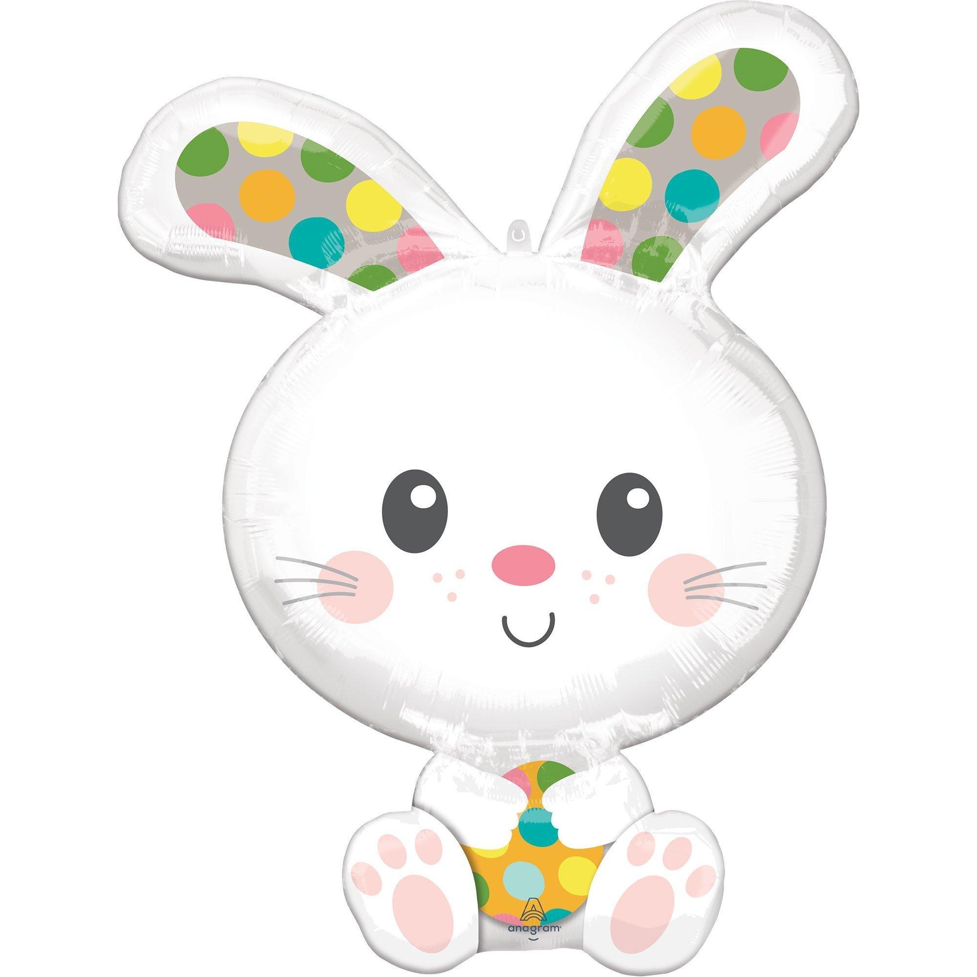 AirLoonz Spotted Easter Bunny Balloon Set, 4pc