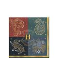 Metallic Hogwarts United Paper Beverage Napkins, 5in, 16ct - Harry Potter