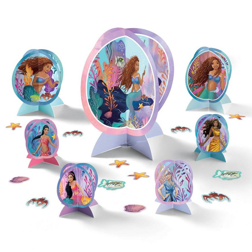 The Little Mermaid Cardstock Table Decorating Kit, 27pc - Movie 2023