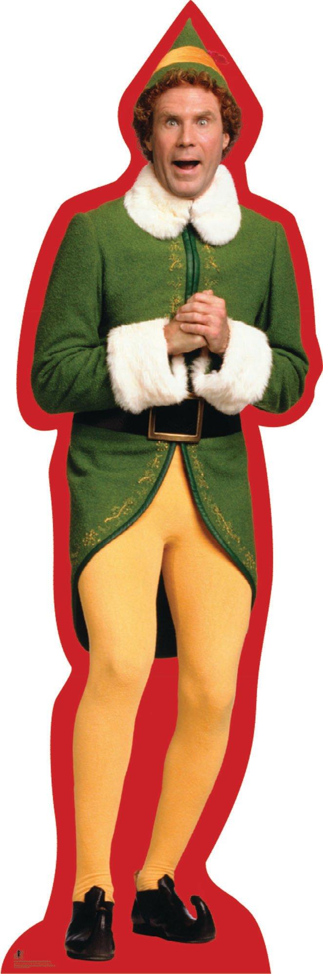 SC1688 Buddy the Elf Marching Cardboard Cut Out Height 188cm – Star Cutouts