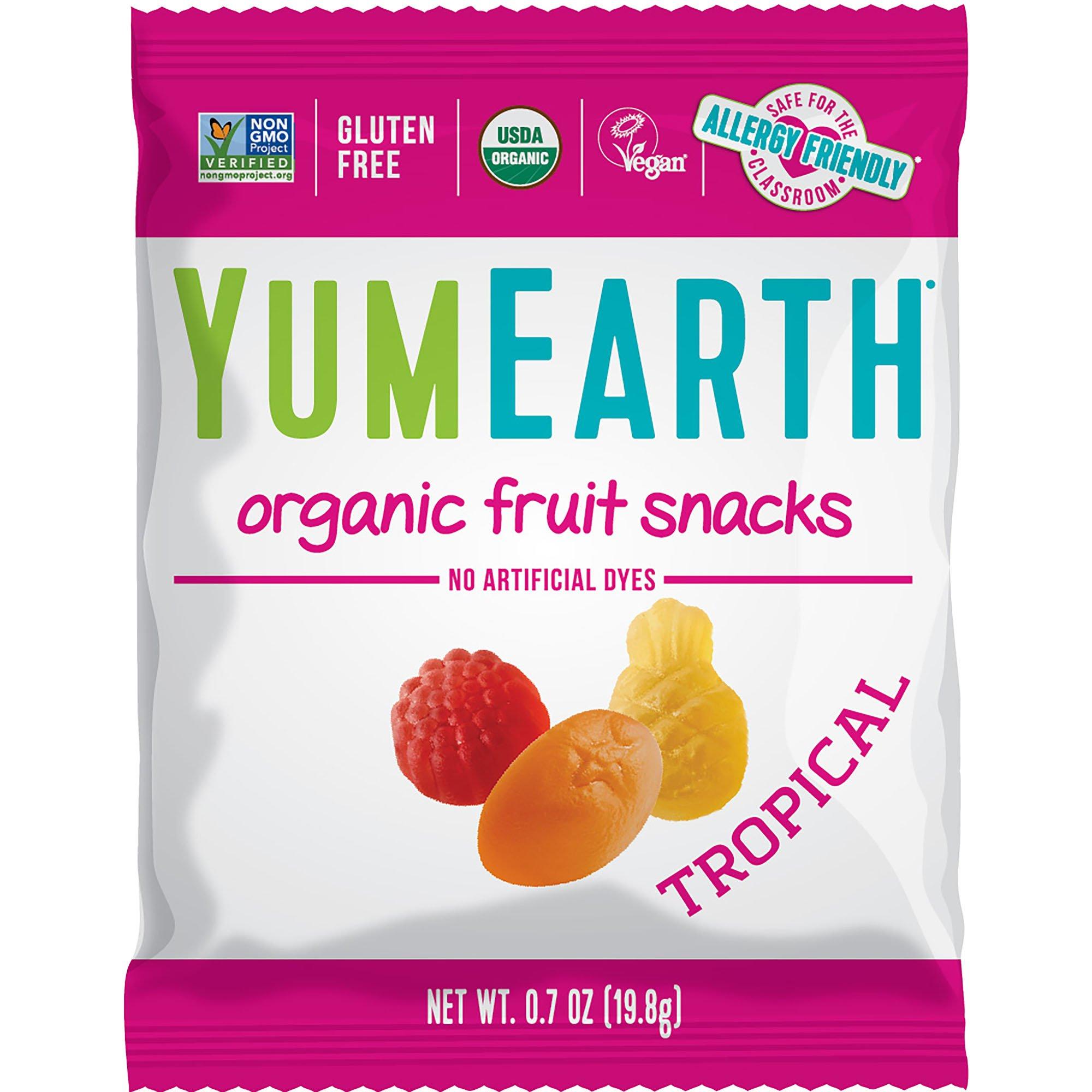 Yum Earth Organic Tropical Fruit Snacks, 0.7oz