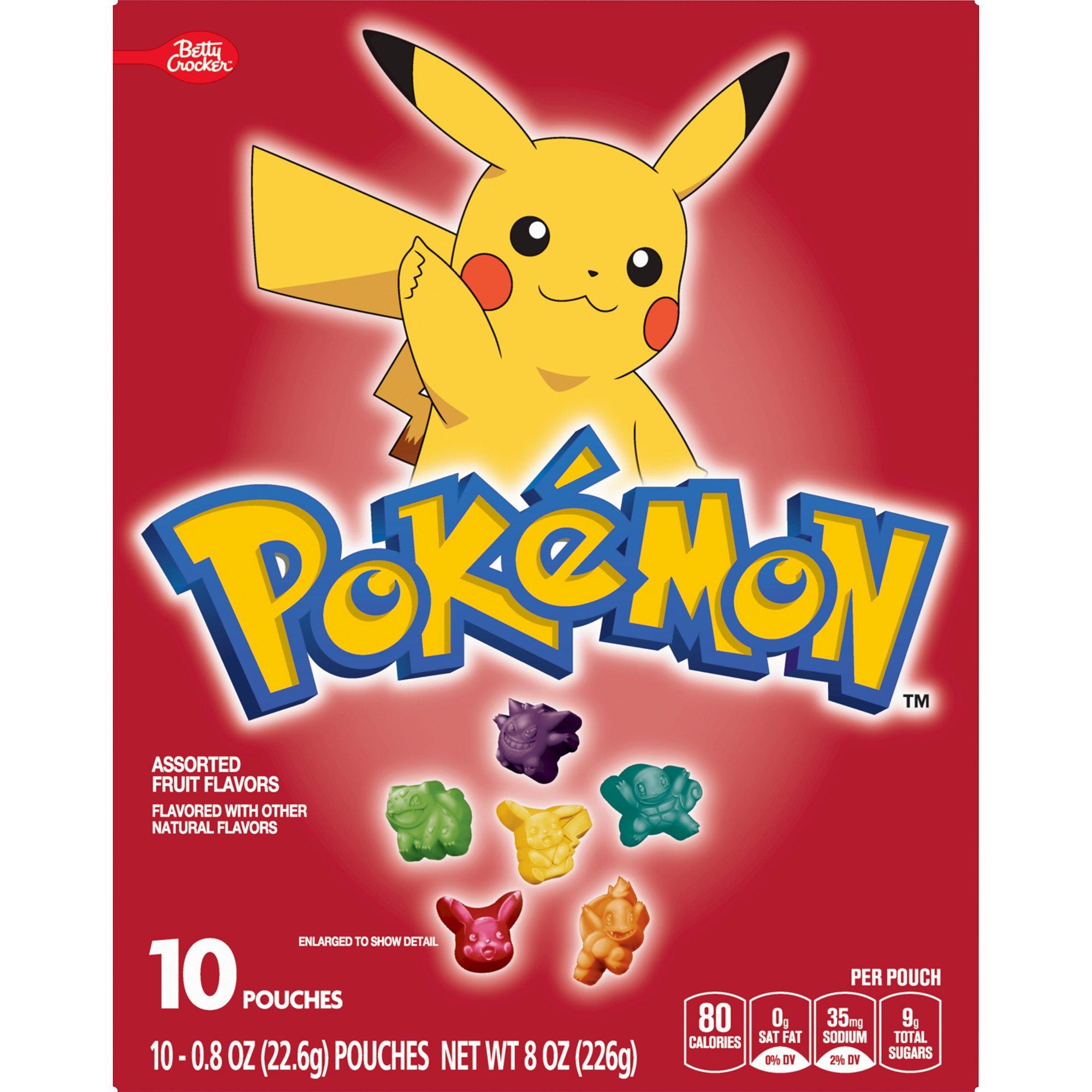 Betty Crocker Pokémon Fruit Snacks, 10 Pouches