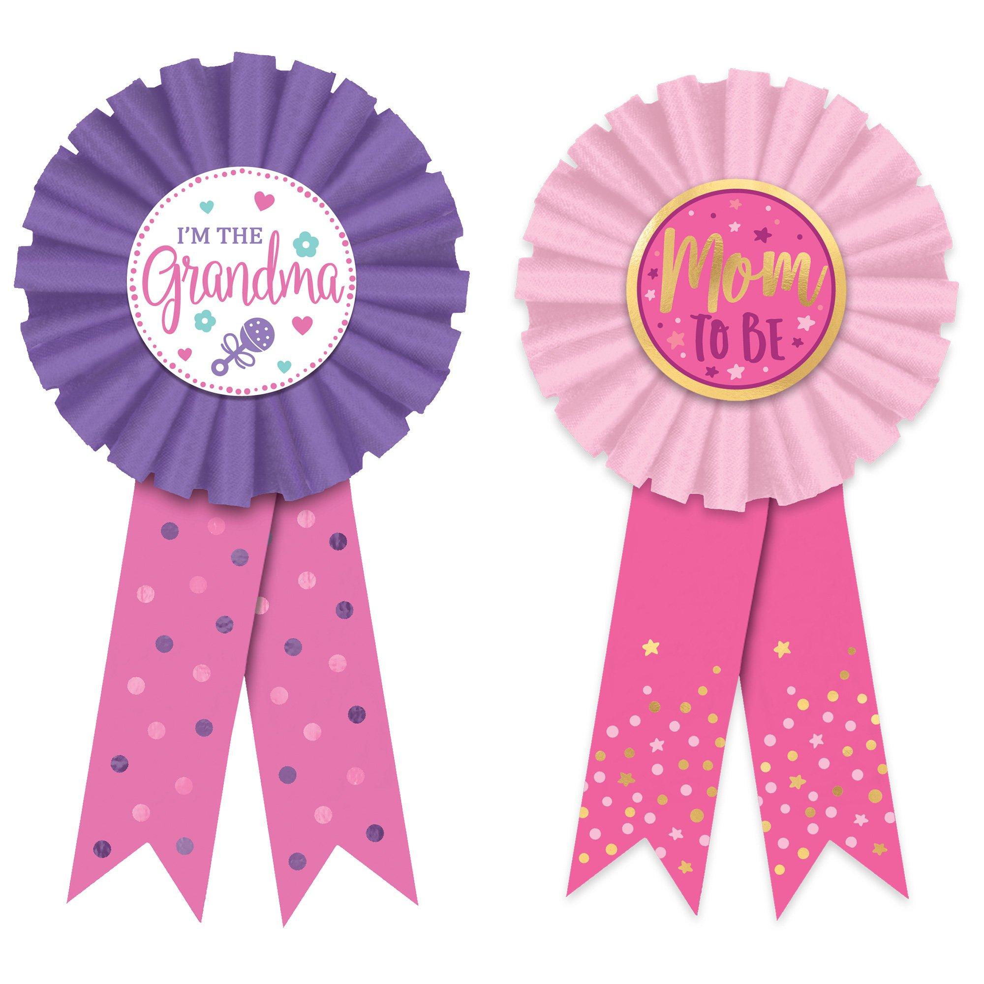 Party City Mom Grandma Award Ribbon Baby Shower Accessory Kit | Holiday 