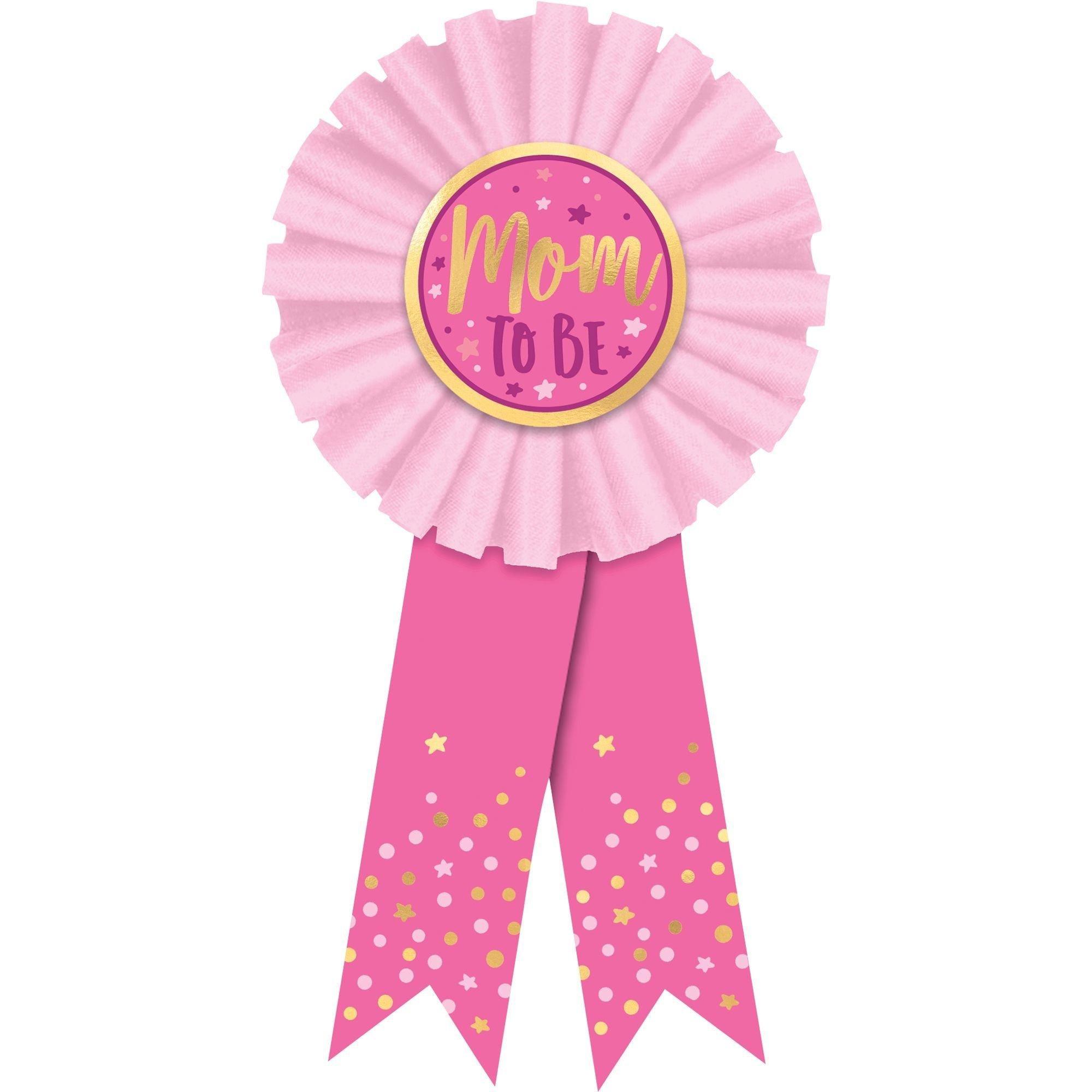 It's a Girl Award Ribbon & Belly Sash Baby Shower Accessory Kit