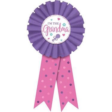 Parents & Grandparents-to-Be Award Ribbon Baby Shower Accessory