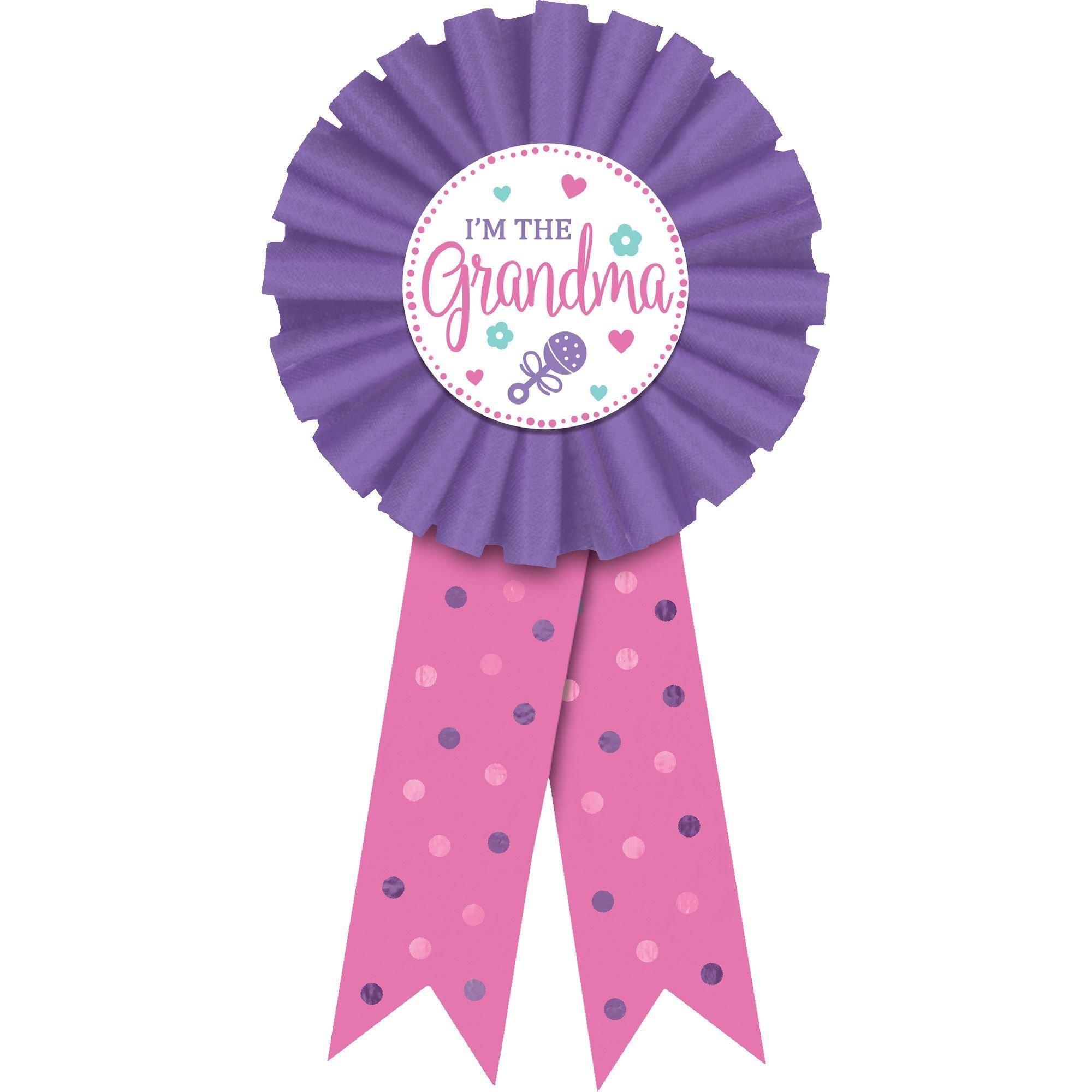 Parents & Grandparents-to-Be Award Ribbon Baby Shower Accessory Kit