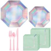Iridescent Tableware Kit for 20 Guests