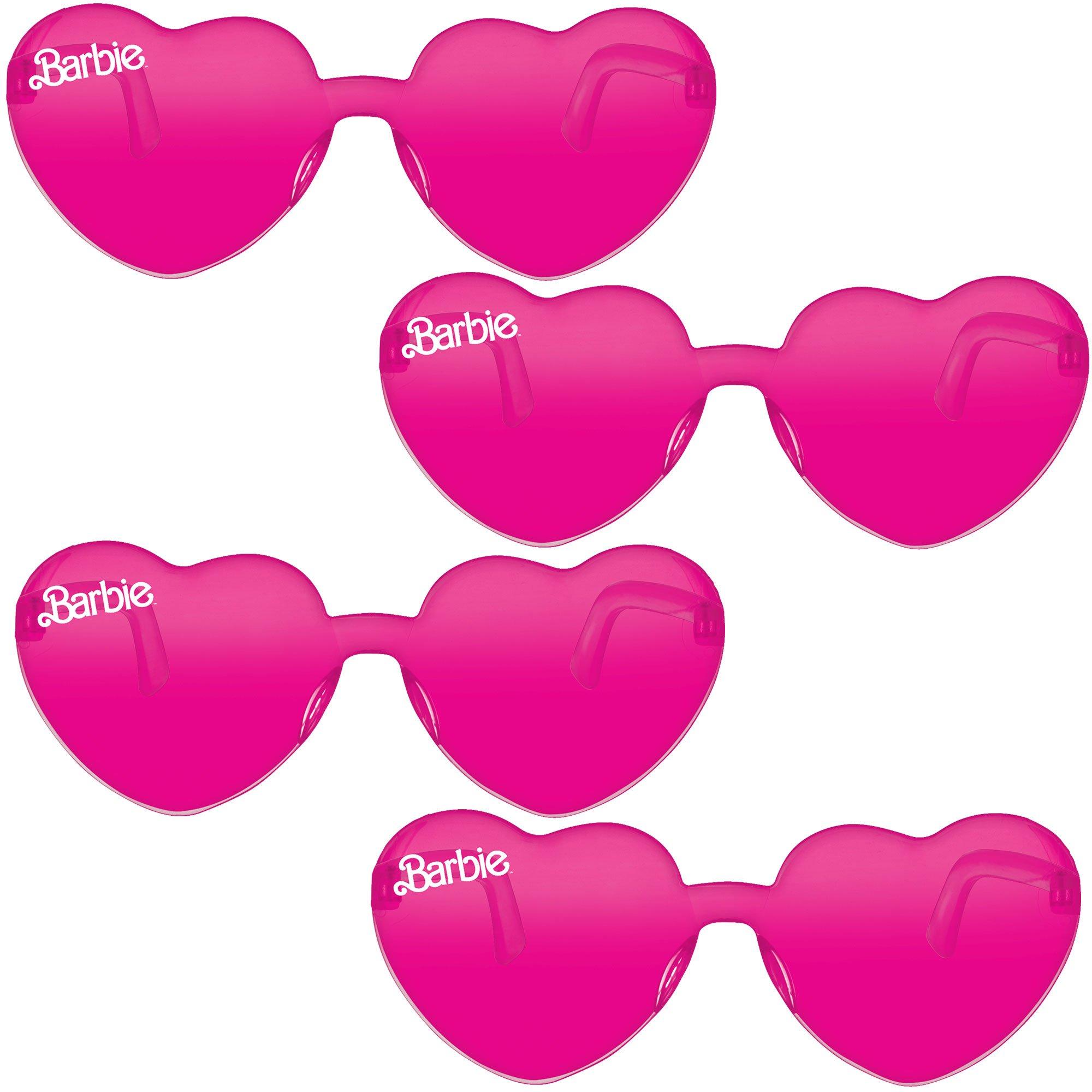 Malibu Barbie Rimless Plastic Sunglasses, 4ct
