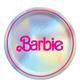 Metallic Malibu Barbie Paper Lunch Plates, 9in, 8ct