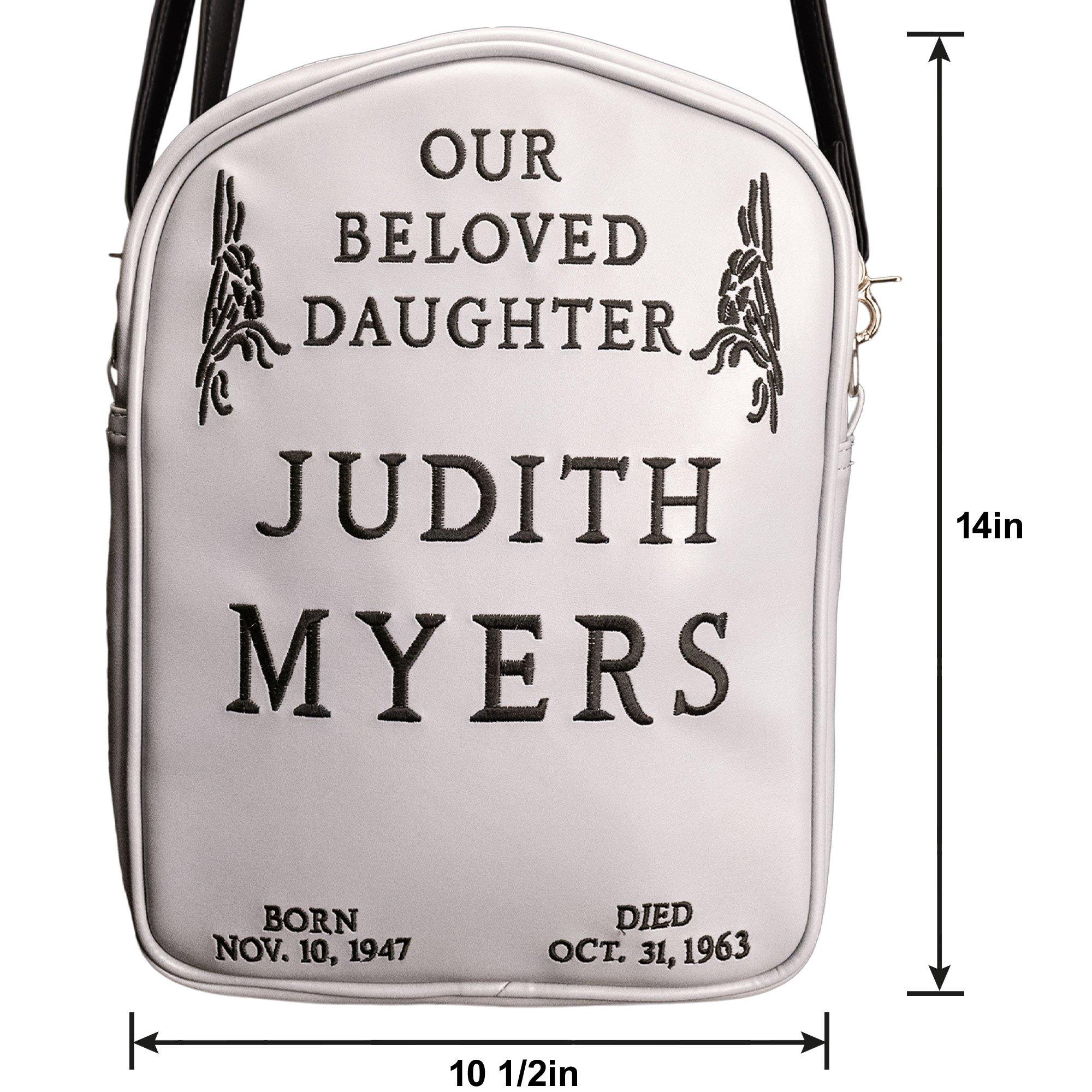 Judith Myers Tombstone Vegan Leather Convertible Bag, 10in x 14in - Halloween 1978 Movie