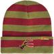 Green & Red Embroidered Freddy Krueger Glove Striped Acrylic Knit Beanie - A Nightmare on Elm Street