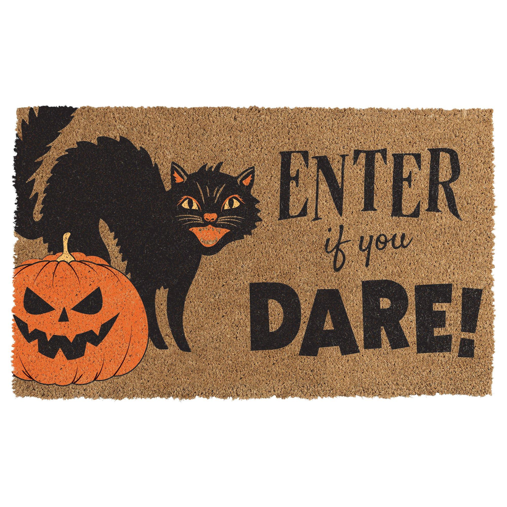 Black cat outlet mat