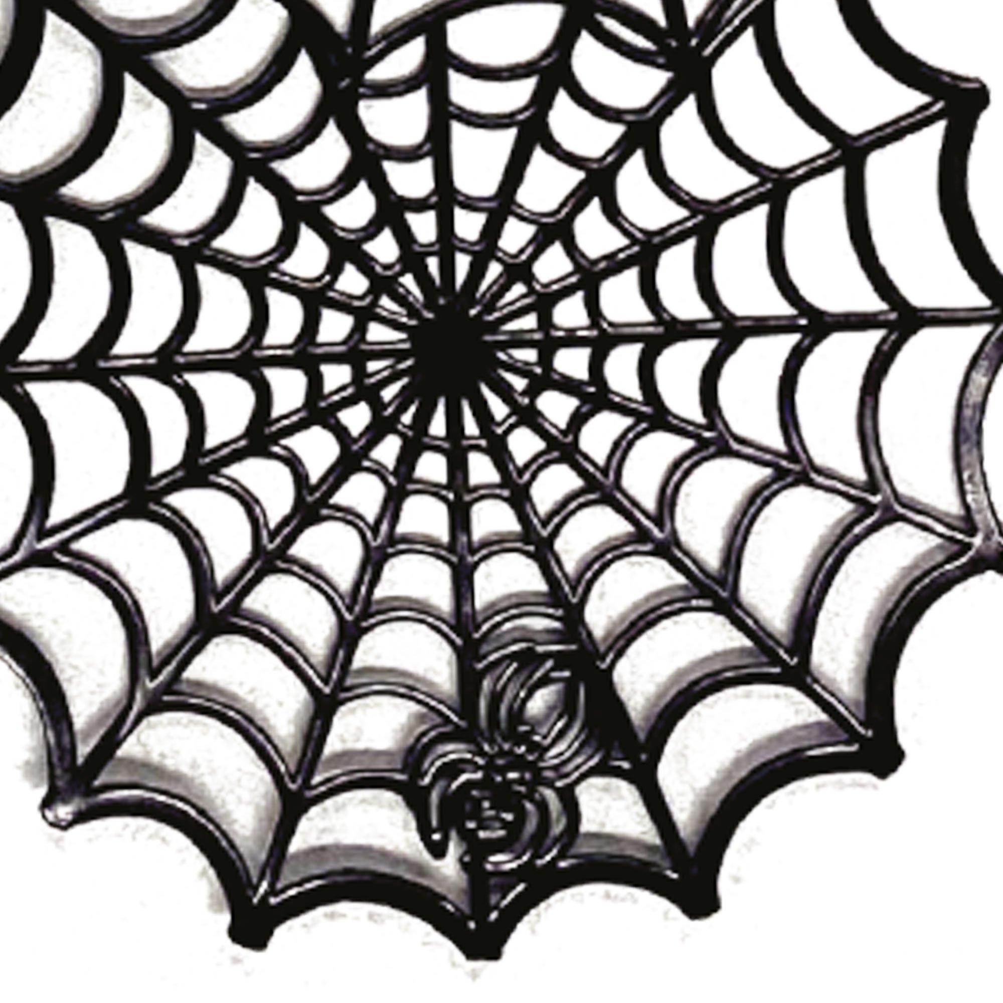 Black Spiderweb Die-Cut Vinyl Table Runner, 15.5in x 46in