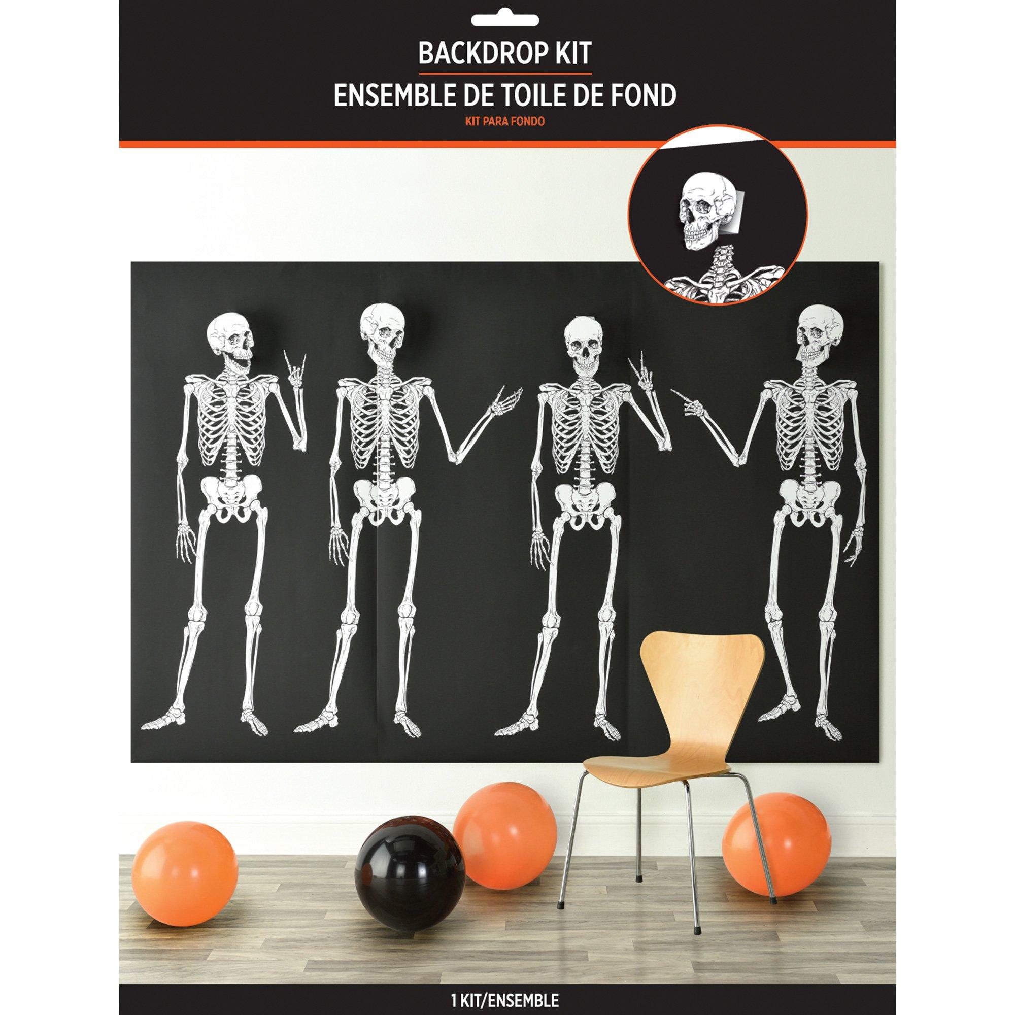 Skeleton Plastic Scene Setter Kit, 7pc