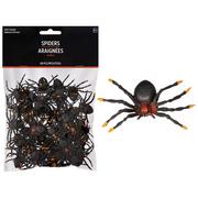 Mini Plastic Spiders, 1.5in x 2in, 48ct