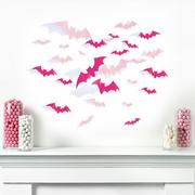 Breast Cancer Awareness Pink Bat Cardstock Cutouts, 50ct