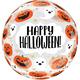 Happy Halloween Fun & Spooky Pumpkins & Ghosts Plastic Balloon, 18in - Clearz™