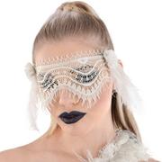 Haunted White Lace Eye Mask