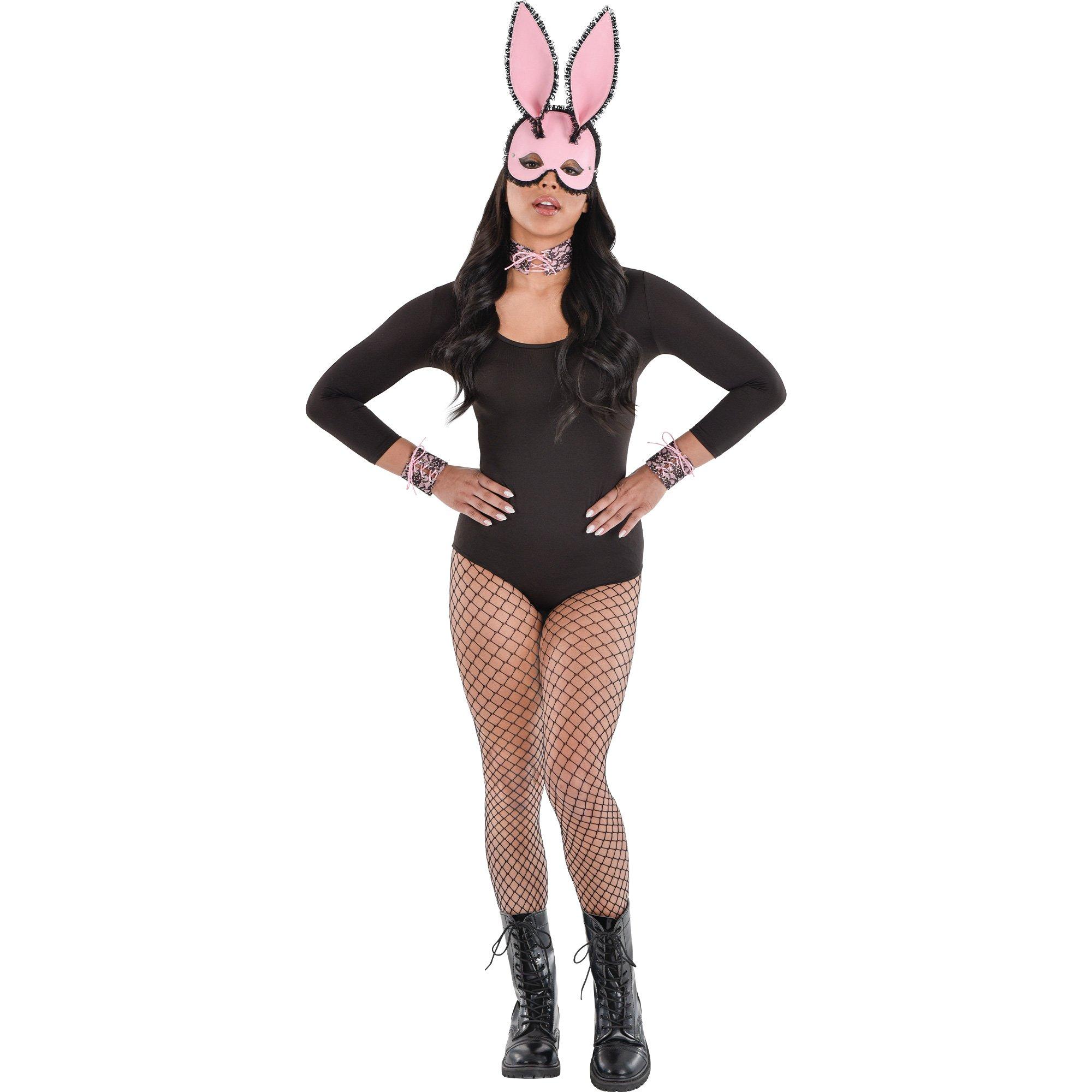 Adult Pink Bunny Costume Accessory Kit