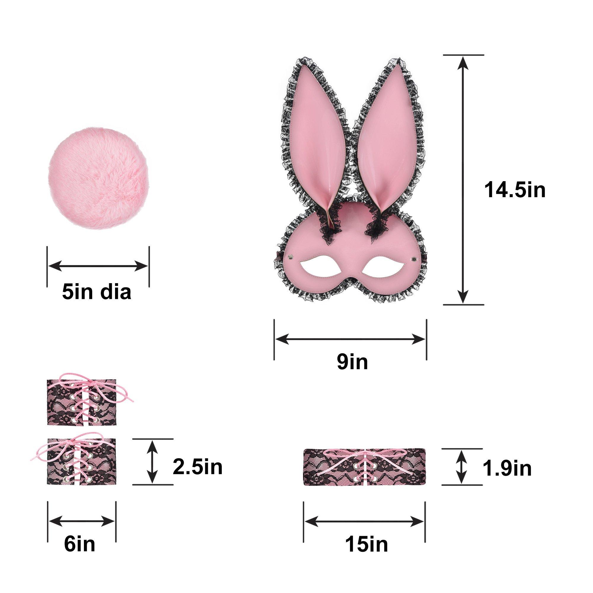 Adult Pink Bunny Costume Accessory Kit