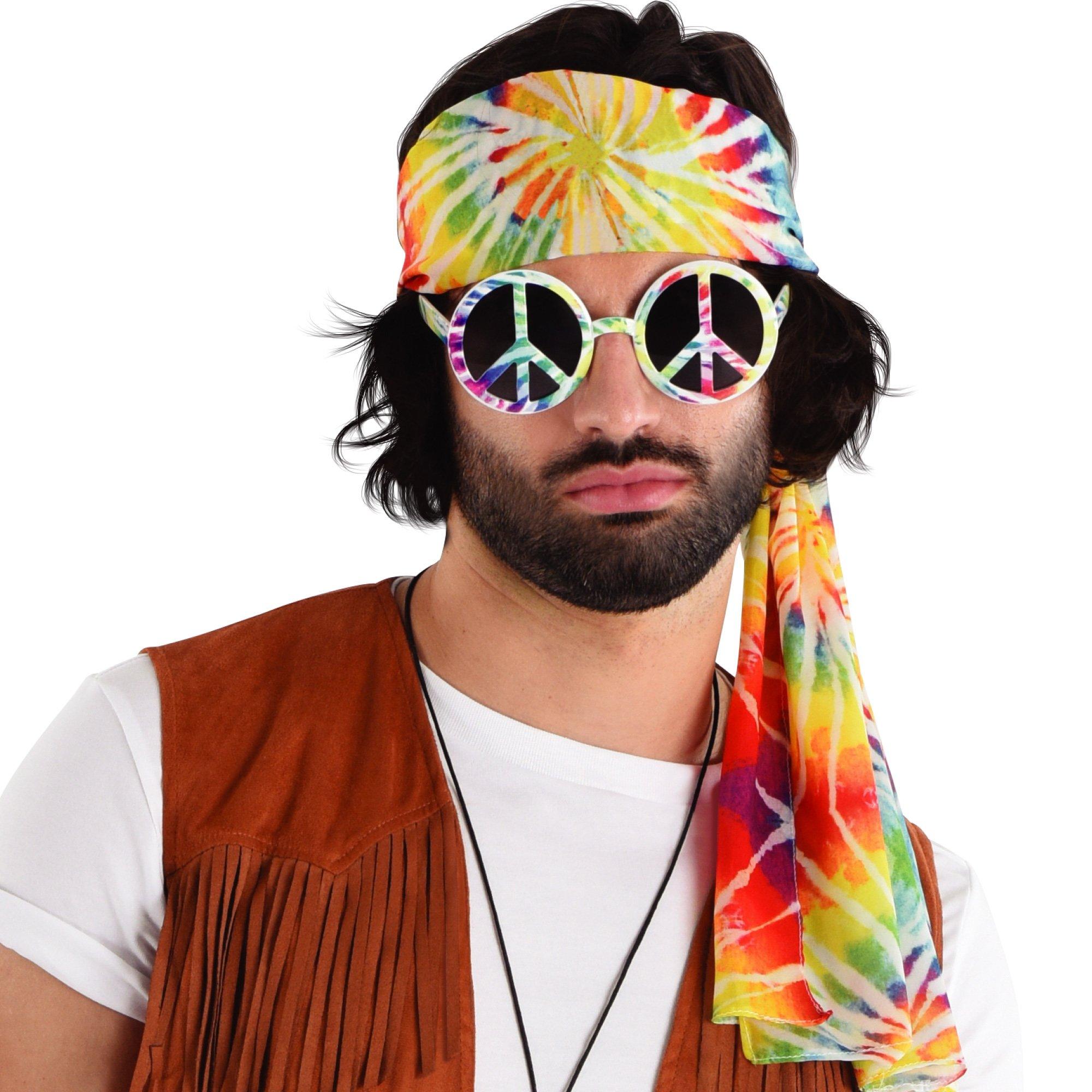 PartyCity Adult Hippie Tie-Dye Costume Accessory Kit | The Market Place