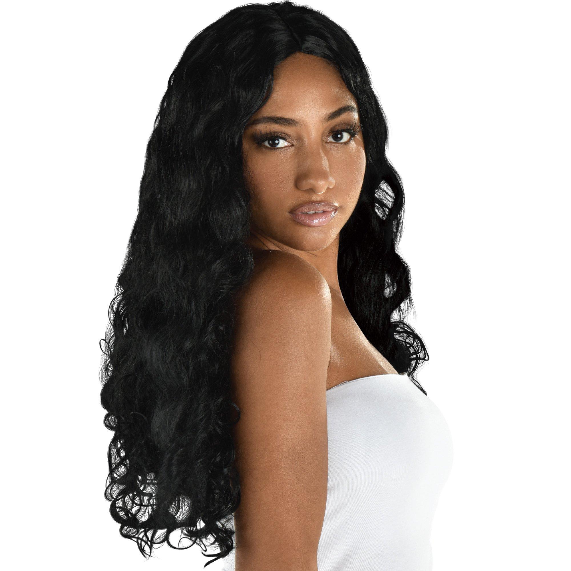 PartyCity Long Black Curly Wig | Hamilton Place