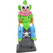 Light-Up LED Ceramic Tombstone Clown, 5.8in x 14in