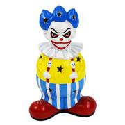Light-Up LED Ceramic Creepy Clown Decoration, 5.7in x 9in
