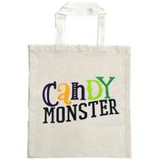 Candy Monster Cotton Tote Treat Bag, 14in x 16in