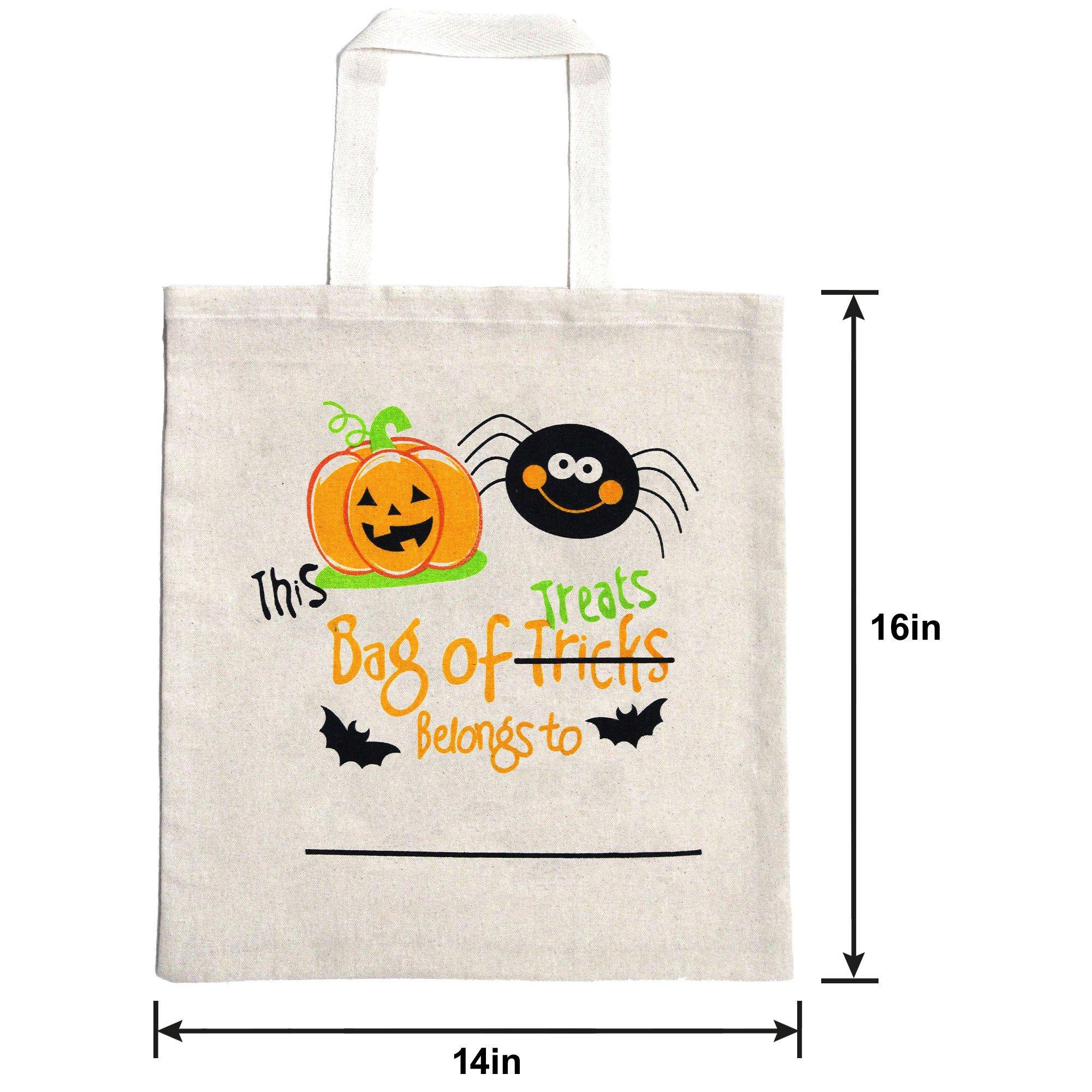 This Bag of Treats Belongs To Cotton Tote Treat Bag, 14in x 16in