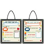 First & Last Day of School Customizable Cardstock Photo Prop, 13in x 15in