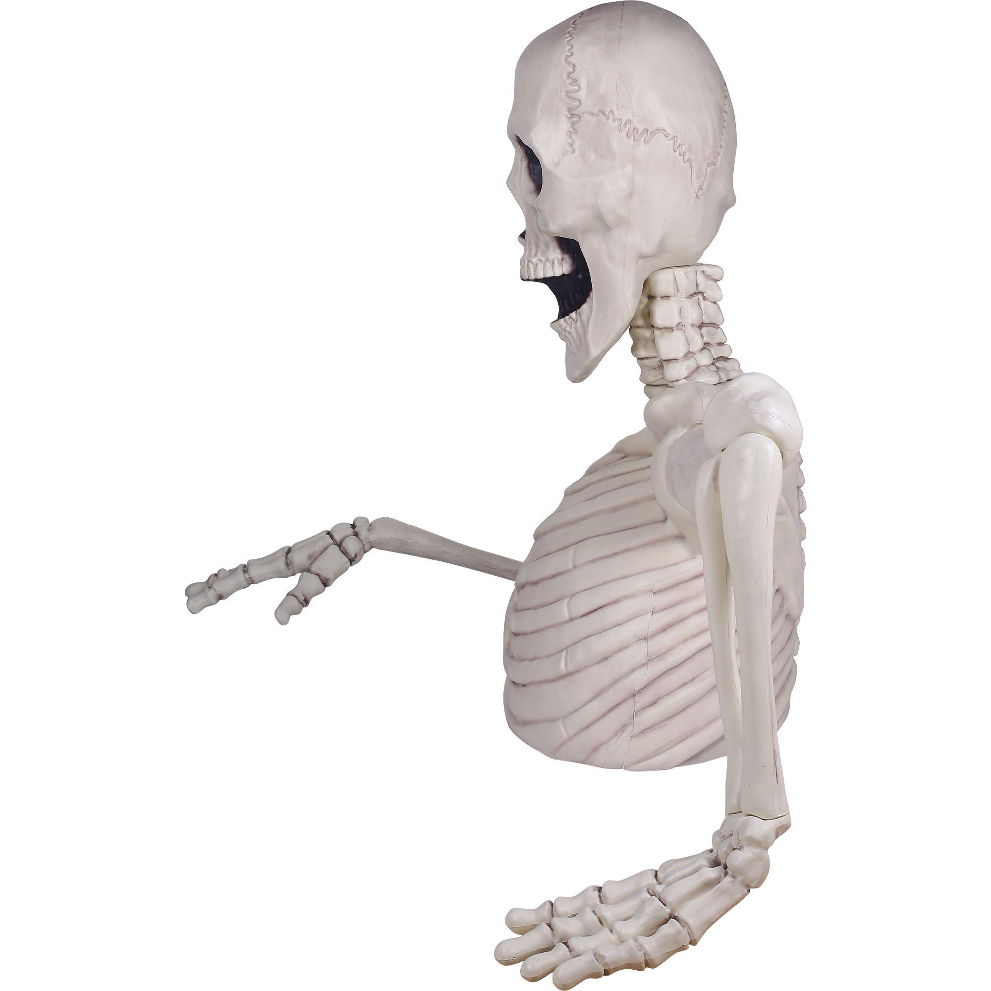 Giant Rattles the Groundbreaking Skeleton Plastic Yard Decorating Kit, 8pc Party City