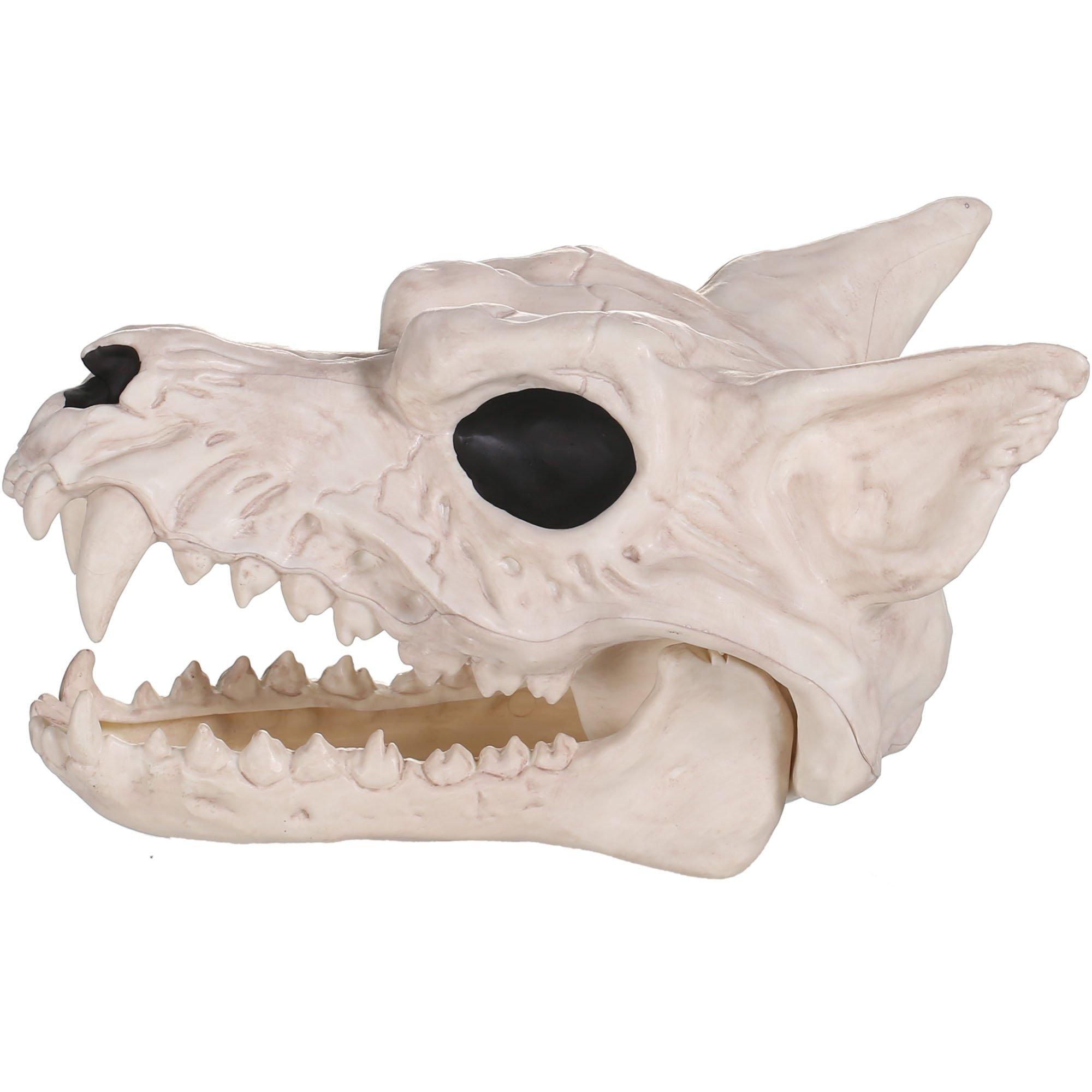 Plastic Werewolf Skull, 6.75in x 10.25in