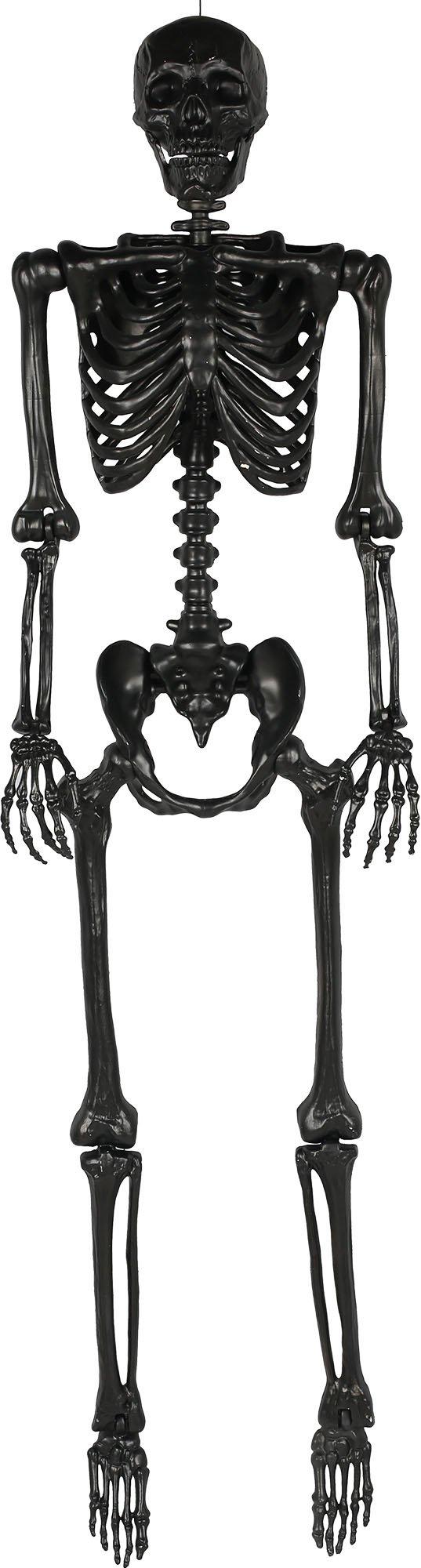 Poseable Life Size Skeleton
 Life Size Poseable Skeleton Black 5ft Halloween Decoration